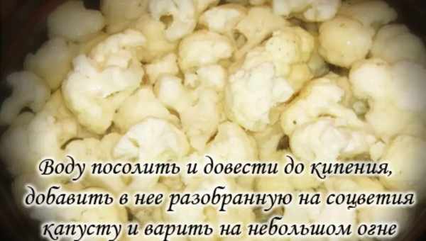 Сколько варить цветную капусту: свежую и мороженую. Разные способы и рецепты: как сварить цветную капусту для разных блюд