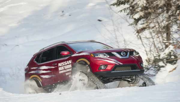 Видео: экстремальный Nissan X-Trail на гусеницах