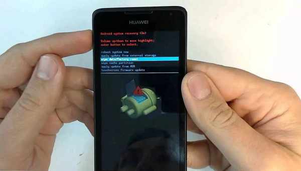 Как сделать reset на Android